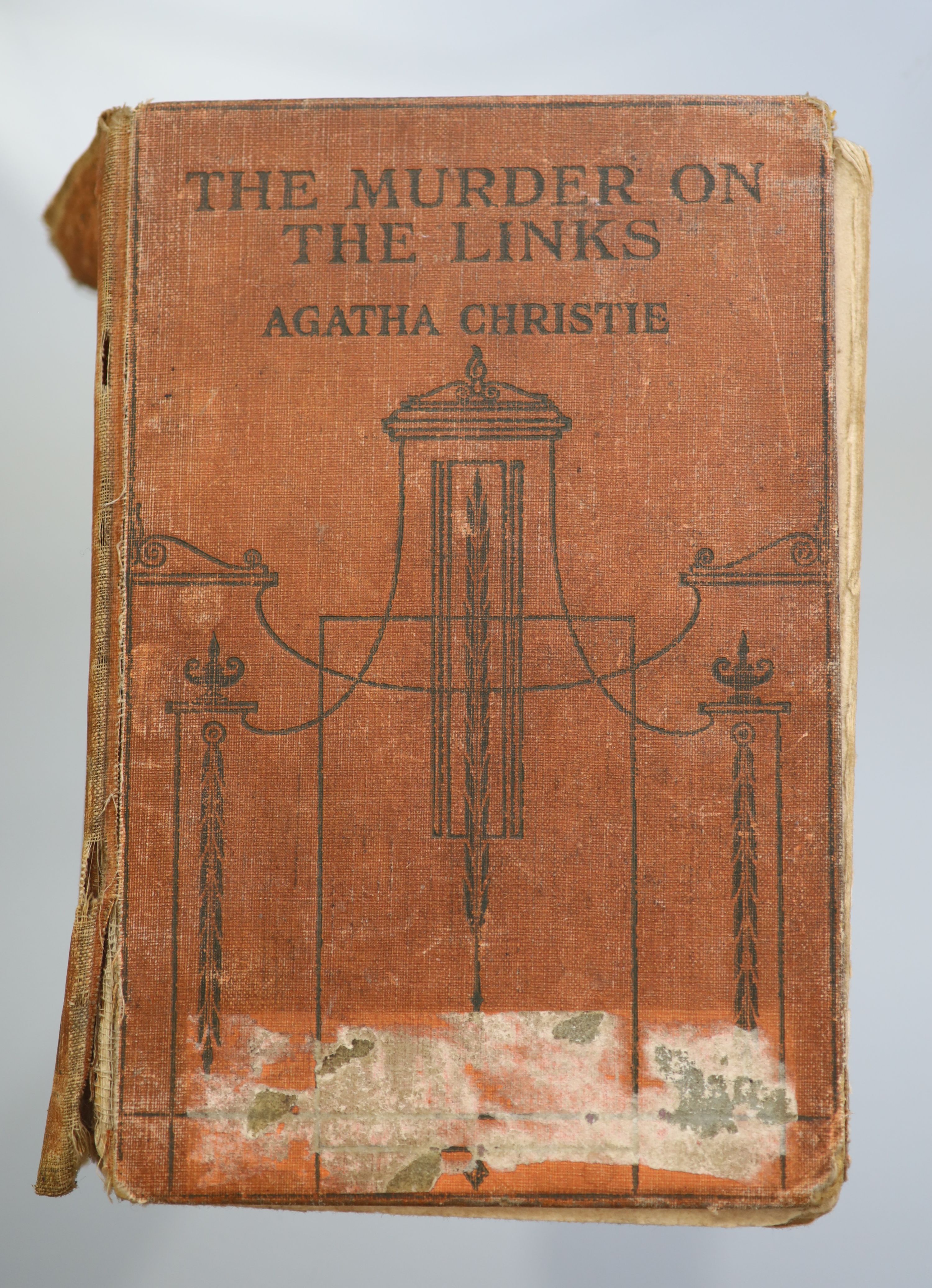 Agatha Christie - Murder on the Links, rare first edition, first impression, 1923, poor condition.